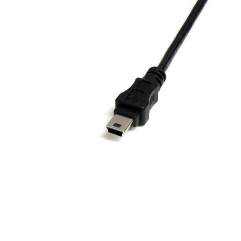 STARTECH 30 cm mini USB 2.0-kabel - USB A naar mini B F/M - USB-kabel - USB (V) naar mini USB type B (M) - USB 2.0 - 30 cm - zwart