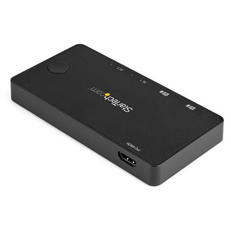 STARTECH 2 Port USB C KVM Switch, 4K 60Hz HDMI, Compact Dual Port UHD USB Type C Desktop Mini KVM Switch