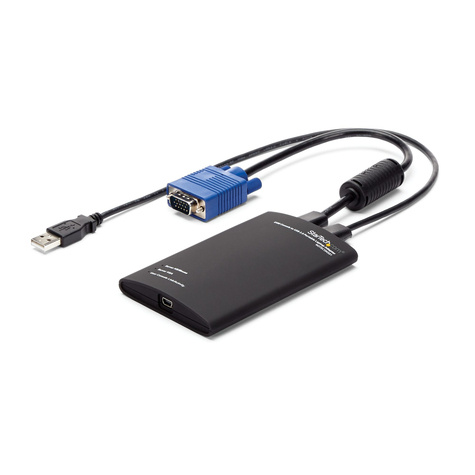 STARTECH KVM-Console via USB 2.0 Draagbare Laptop Adapter - KVM-schakelaar - 1 x KVM port(s) - 1 lokale gebruiker - desktop