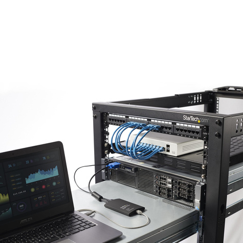 STARTECH KVM-Console via USB 2.0 Draagbare Laptop Adapter - KVM-schakelaar - 1 x KVM port(s) - 1 lokale gebruiker - desktop