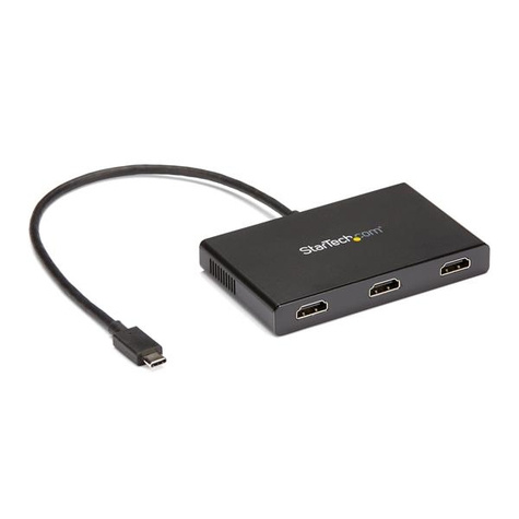 STARTECH USB C naar HDMI multi-monitor adapter - 3-poort MST hub - monitor splitter - USB 3.1 Type C