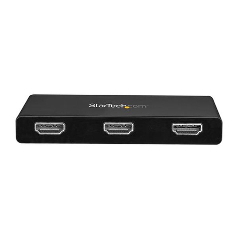 STARTECH USB C naar HDMI multi-monitor adapter - 3-poort MST hub - monitor splitter - USB 3.1 Type C
