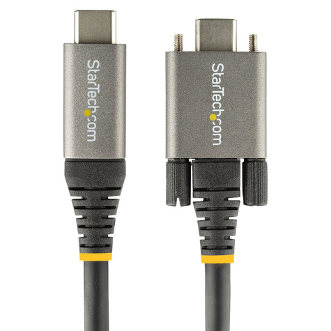 STARTECH 1m Vergrendelbare USB-C Kabel met Zijschroef, 10Gbps, USB 3.1/3.2 Gen 2 Type-C Kabel