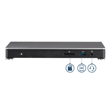 STARTECH Thunderbolt 3 docking station met SD kaartlezer - Dual-4K - Windows / Mac