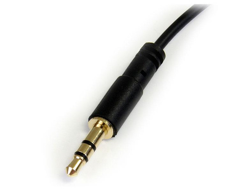 STARTECH 30cm 3,5mm Slank naar Haaks Stereo Audiokabel - M/M - Audiokabel - mini-phone stereo 3.5 mm male naar mini-phone stereo 3.5 mm male