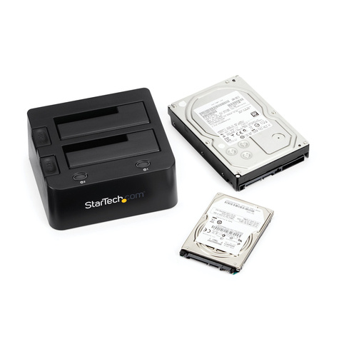STARTECH Dual-Bay USB 3.0 to SATA and IDE Hard Drive Docking Station, USB Hard Drive Dock, External
