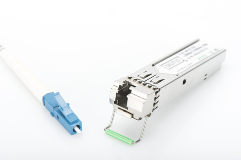 DIGITUS 1,25 Gbps SFP-module, enkelvoudige modus, BiDi LC Simplex, Tx1550nm/Rx1310nm, tot 20km