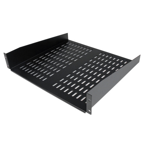 STARTECH STARTECH 2U 16 inch Universele ventilerende lade voor montage in serverrack / serverkast - 22kg - Rackplank - zwart - 2U - 19