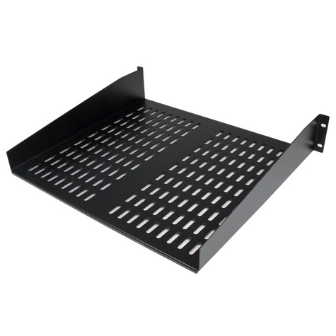 STARTECH 2U 16 inch Universele ventilerende lade voor montage in serverrack / serverkast - 22kg - Rackplank - zwart - 2U - 19