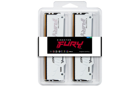 Kingston FURY Beast RGB - DDR5 - kit - 32 GB: 2 x 16 GB - DIMM 288-pin - 6000 MHz / PC5-48000 - unbuffered