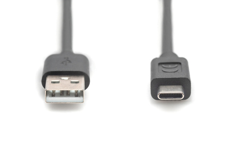 DIGITUS USB Type-C connection cable, type C to A M/M, 3.0m, 3A, 480MB, 2.0 Version, bl