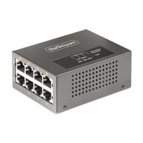 STARTECH STARTECH 4-Port Multi-Gigabit PoE++ Injector, 5/2.5G Ethernet (NBASE-T), PoE/PoE+/PoE++ (802.3af/802.3at/802.3bt)