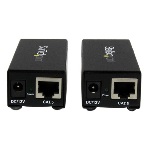 STARTECH VGA Over CAT5 Extender 250 ft (80m) 1 Local and 1 Remote Unit - VGA Video Over Ethernet Extender Kit (ST121UTPEP)