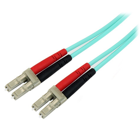 STARTECH 10m (30ft) LC/UPC to LC/UPC OM3 Multimode Fiber Optic Cable, Full Duplex 50/125µm Zipcord Fiber Cable