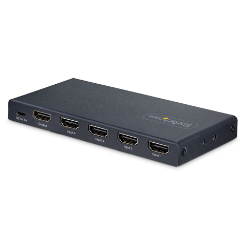 STARTECH 4-Port 8K HDMI Switch, HDMI 2.1 Switcher 4K 120Hz HDR10+, 8K 60Hz UHD, HDMI Switch 4 In 1 Out