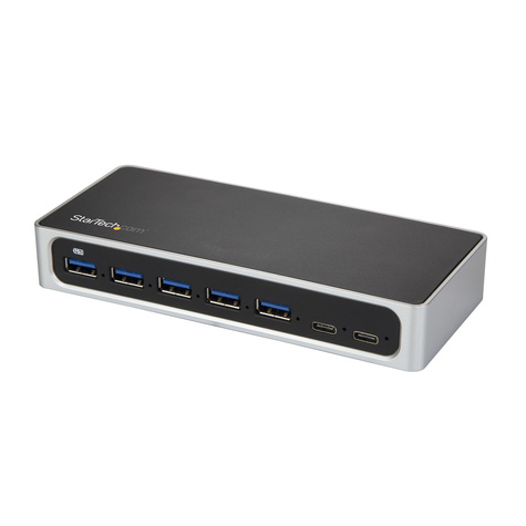 STARTECH 7 Port USB-C Hub met Fast Charge poort - USB-C naar 5x USB-A 2x USB-C (USB 3.0 SuperSpeed 5Gbps)