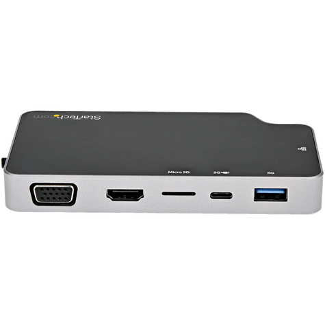 STARTECH USB C Multiport Adapter, USB-C to 4K HDMI or VGA Display/Video/Monitor with 100W Power Delivery Pass-through