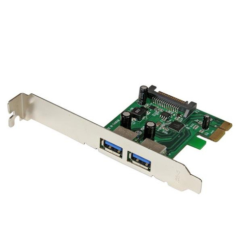 STARTECH STARTECH 2-poorts PCI Express (PCIe) SuperSpeed USB 3.0-kaartadapter met UASP - SATA-voeding - USB-adapter