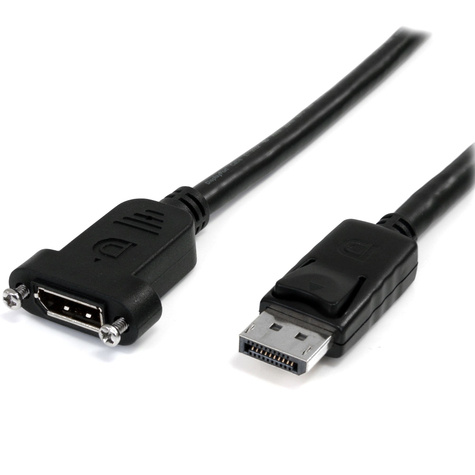 STARTECH STARTECH 20-pins DP DisplayPort verlengkabel voor paneelmontage - DisplayPort naar DisplayPort - m/v - 91 cm (DPPNLFM3PW)