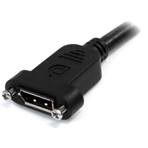 STARTECH 20-pins DP DisplayPort verlengkabel voor paneelmontage - DisplayPort naar DisplayPort - m/v - 91 cm (DPPNLFM3PW)