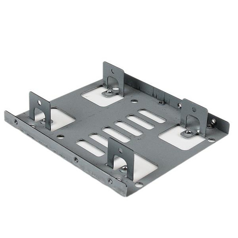 STARTECH Dubbele 2,5 inch naar 3,5 inch HDD-steun voor SATA harde schijven - 2,5 " naar 3,5 " steun - Storage bay adapter