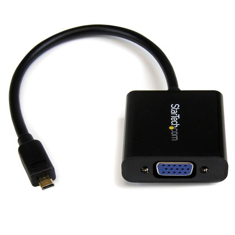 STARTECH Micro HDMI naar VGA Adapter Converter voor Smartphones / Ultrabook / Tablet - 1920x1080 - Videoconverter - HDMI - VGA - zwart
