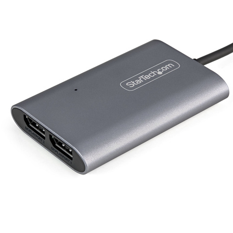 STARTECH Thunderbolt 3 naar Dual DisplayPort Adapter DP 1.4 - Dual 4K 60Hz of Single 8K/5K Thunderbolt 3 naar DP Adapter