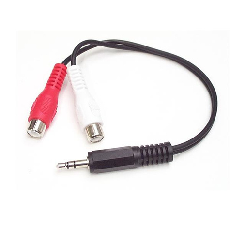 STARTECH 15 cm stereo/audiokabel - 3,5 mm mannelijk naar 2x RCA vrouwelijk - Audiokabel - RCA x 2 female naar mini-phone stereo