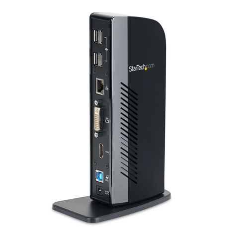 STARTECH Dual monitor USB 3.0 docking station met HDMI - DVI - 6 x USB poorten - Ethernet - audio - includief DVI naar VGA adapter