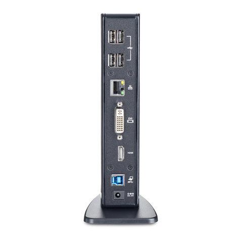 STARTECH Dual monitor USB 3.0 docking station met HDMI - DVI - 6 x USB poorten - Ethernet - audio - includief DVI naar VGA adapter