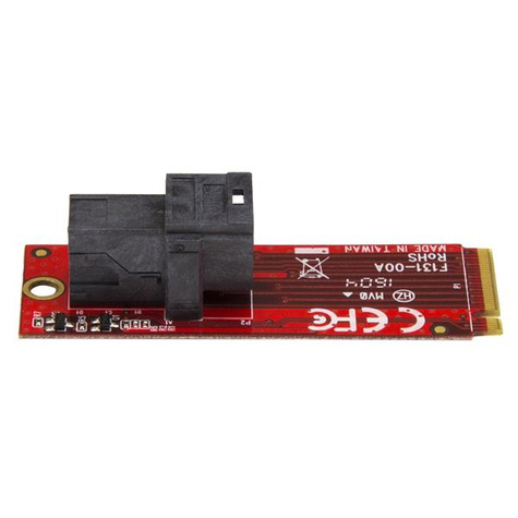 STARTECH Adapter U.2 to M.2 - 2.5 U.2 NVMe SSD