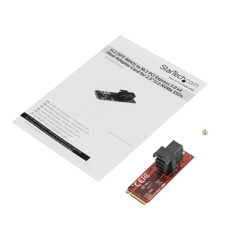 STARTECH Adapter U.2 to M.2 - 2.5 U.2 NVMe SSD