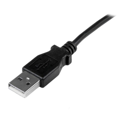 STARTECH 1 m mini USB-kabel - A-naar-mini-B met opwaartse hoek - USB-kabel - USB (M) naar mini USB type B (M) - 1 m - 90 connector - zwart