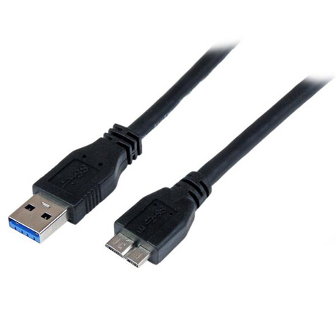 STARTECH 1 m gecertificeerde SuperSpeed USB 3.0 A-naar-micro-B-kabel - M/M - USB-kabel - micro-USB type B (M) naar USB type A (M)