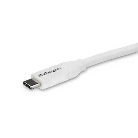 STARTECH 4m USB-C naar USB-C kabel met 5A/100W PD - M/M - wit - USB 2.0 - USB-IF gecertificeerd - USB C oplaadkabel
