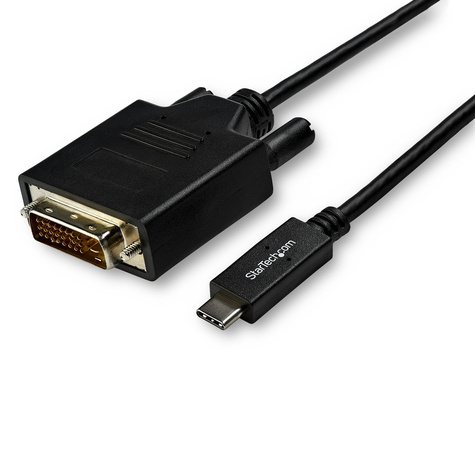 STARTECH STARTECH 3m USB-C naar DVI kabel - USB 3.1 Type C naar DVI monitorkabel - 1920 x 1200 - zwart