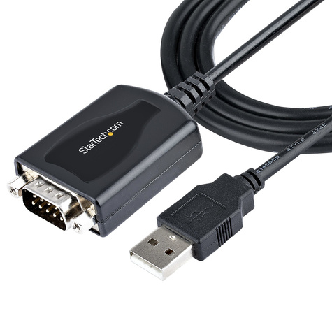 STARTECH STARTECH 3ft (1m) USB to Serial Cable with COM Port Retention, DB9 Male RS232 to USB Converter