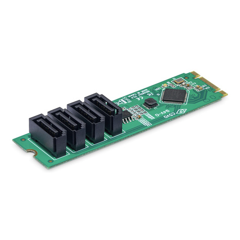 STARTECH 4-Port M.2 to SATA Adapter Card