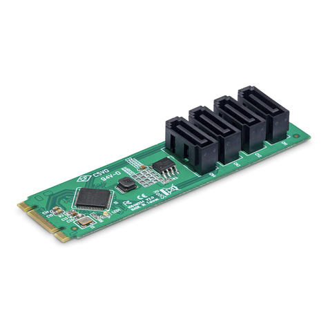 STARTECH 4-Port M.2 to SATA Adapter Card