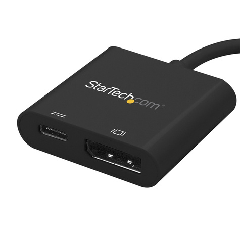 STARTECH USB C to DisplayPort Adapter with Power Delivery, 4K 60Hz HBR2