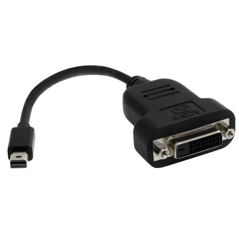 STARTECH STARTECH Mini DisplayPort naar DVI Actieve Adapter - DVI-adapter - dubbele verbinding - Mini DisplayPort (M) naar DVI-D (V) - 20 cm - zwart