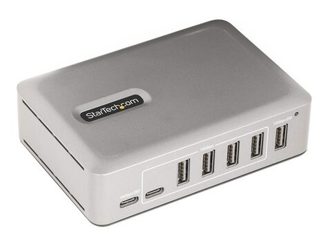 STARTECH 7-Port USB-C Hub, 5x USB-A + 2x USB-C, Self-Powered w/ 65W Power Supply, USB 3.1 10Gbps