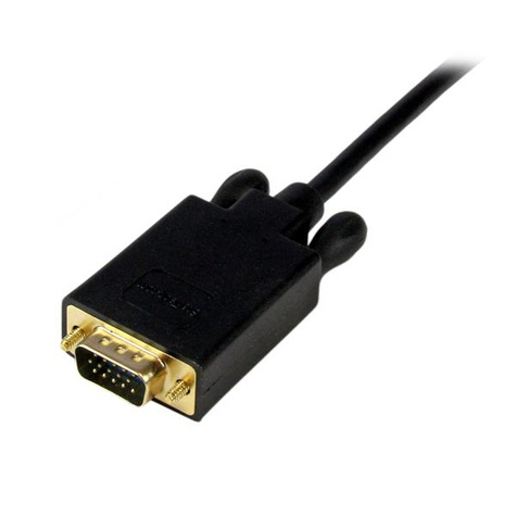 STARTECH 3 m lange Mini DisplayPort-naar-VGA-adapterconverterkabel ? mDP naar VGA 1920x1200 - zwart - Videoconverter - VGA - DisplayPort - zwart