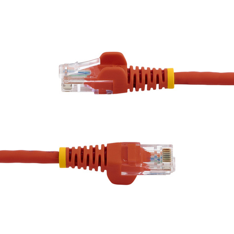 STARTECH CAT5e Cable - 10 m Red Ethernet Cable - Snagless - CAT5e Patch Cord - CAT5e UTP Cable - RJ45 Network Cable