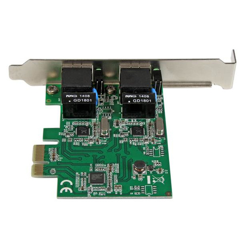 STARTECH Dual Port Gigabit PCI Express Server Network Adapter Card - 1 Gbps PCIe NIC - Dual Port Server Adapter