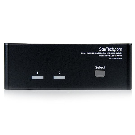 STARTECH 2 Port DVI VGA Dual Monitor KVM Switch