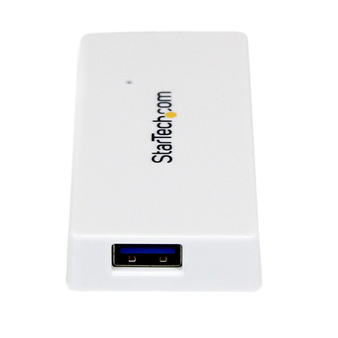 STARTECH Draagbare 4-poorts SuperSpeed USB 3.0 hub - wit - Hub - 4 x SuperSpeed USB 3.0