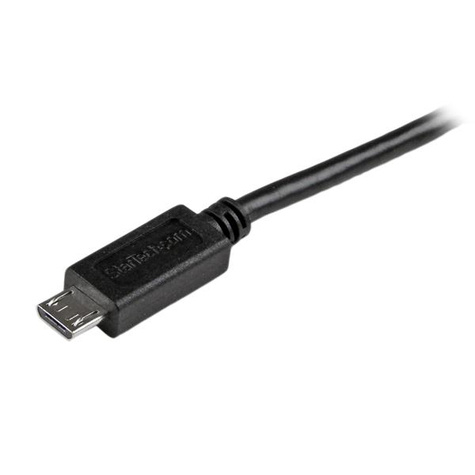 STARTECH Korte micro-USB-kabel 15 cm - USB-kabel - micro-USB type B (M) naar USB (M) - USB 2.0 - 15 cm - zwart