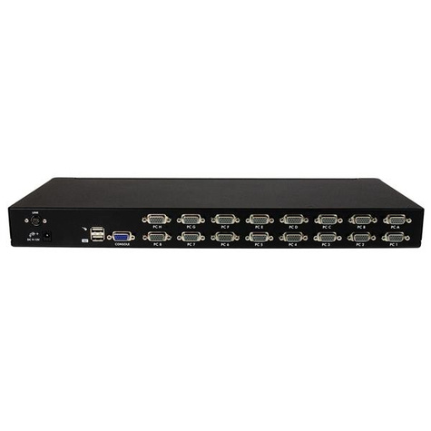 STARTECH 16-poort 1U-Rack USB KVM-switch met OSD en Bekabeling - KVM-schakelaar - 16 x KVM port(s) - 1 lokale gebruiker - desktop