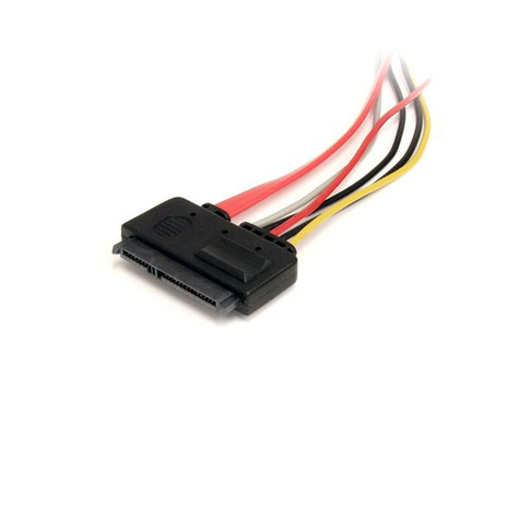 STARTECH 30cm 22-pins SATA Voeding en Data Verlengkabel - SATA verlengkabel - SATA-combinatie (V) naar SATA-combinatie (M) - 30.5 cm - rood